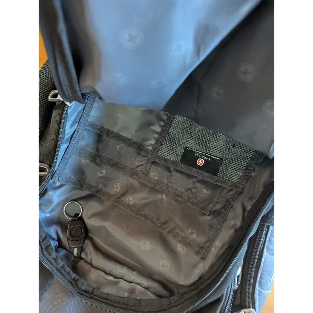 Wenger SWISSGEAR Synergy Laptop Backpack‎ Black Gray Work School Travel Bag